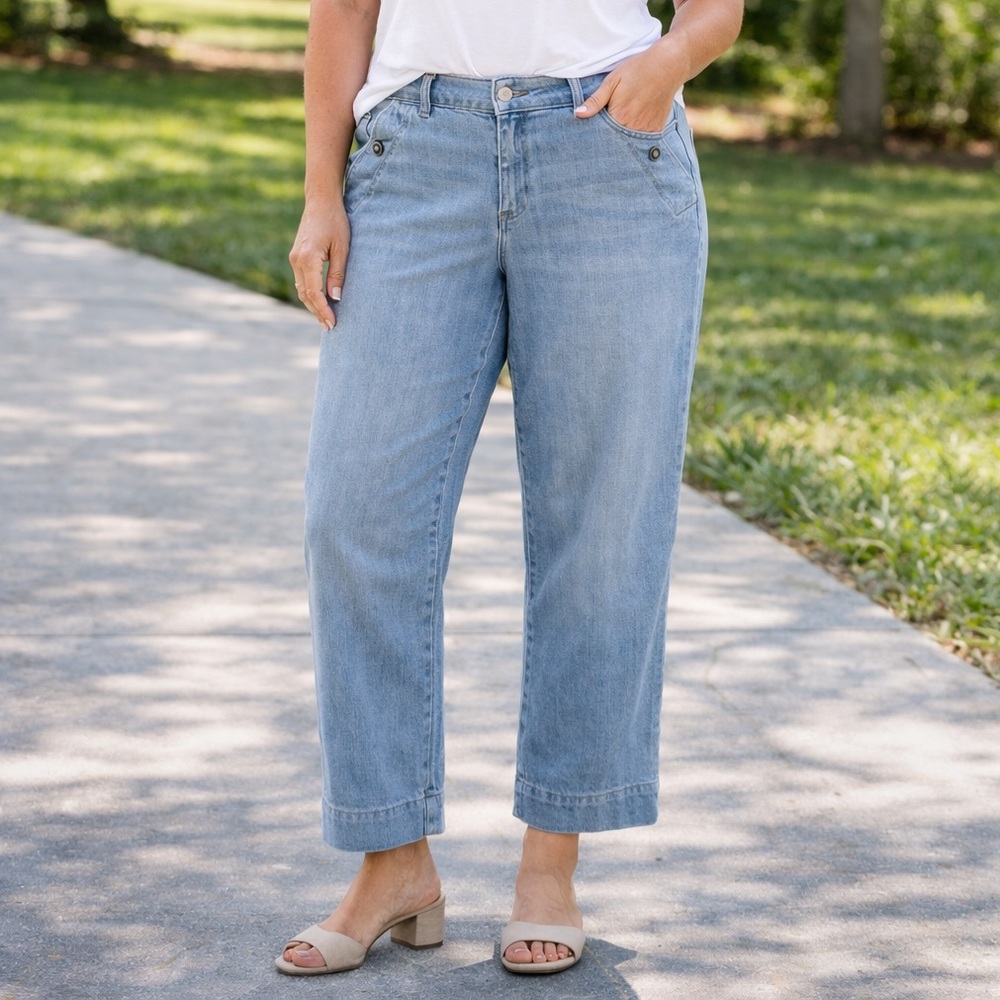 Chico's Light Blue Capri Jeans
